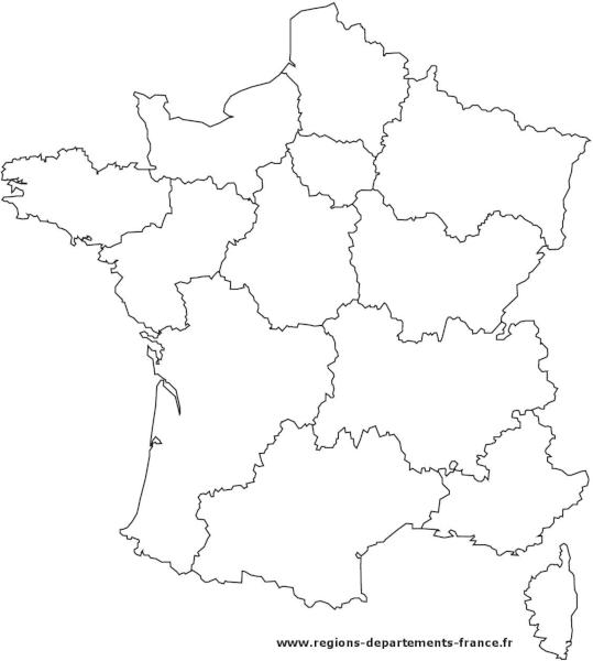 CARTE DE FRANCE REGIONS