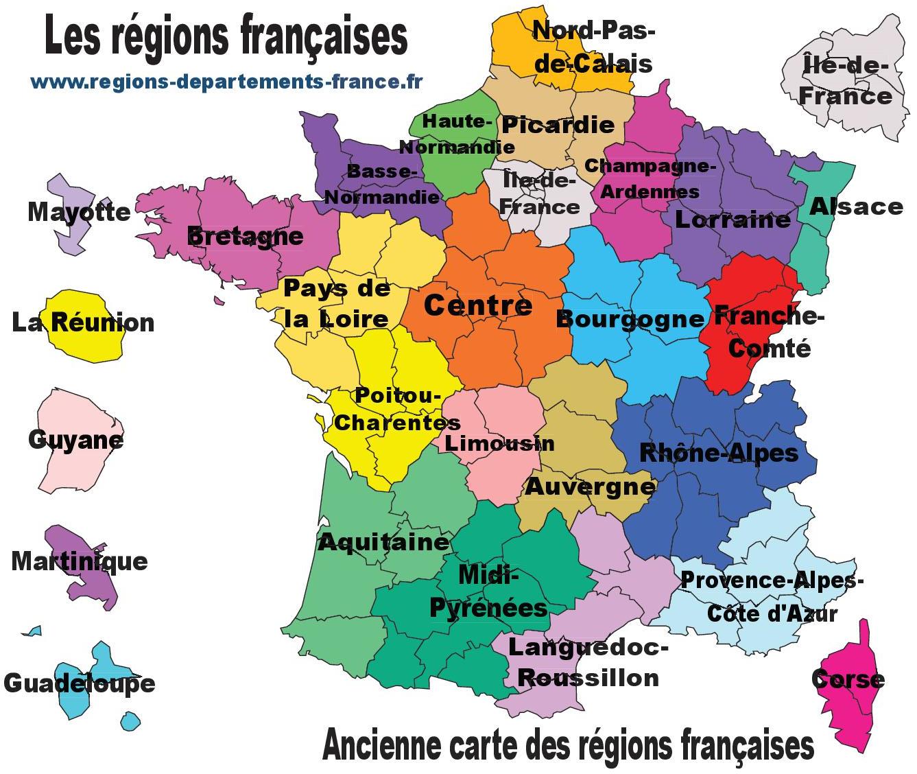 Carte Avec Les 13 Regions De France Carte De France Region Carte Des Images