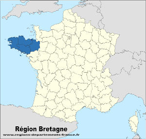 Region Bretagne Localisation Carte Et Departements