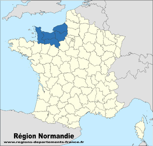 Région Normandie et localisation.